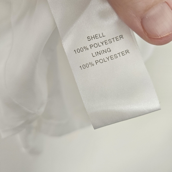 Anna Cate Meredith White Vneck dress Size M - Picture 4 of 8